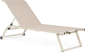 Градински шезлонг метален в естествен цвят Taylor – Bizzotto