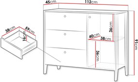 Буфет Snugly 1D3S