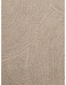 Бежов ръчно изработен вълнен кръгъл килим ø 200 cm Eleni Light Beige – Hanse Home