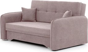 Розов шенилов разтегателен диван с място за съхранение 155 cm Laine – ELTAP