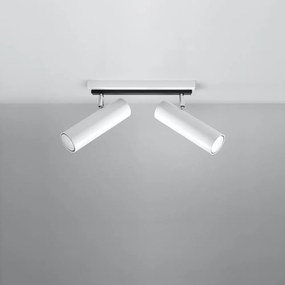 Бяло осветително тяло за таван 6x30 cm Mira – Nice Lamps