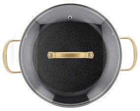 Алуминиево гърне с капак и незалепващо покритие подходящо за индукционен котлон 2,6 l – Holm