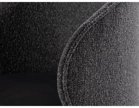 Тъмносиво кадифено кресло Inez – Micadoni