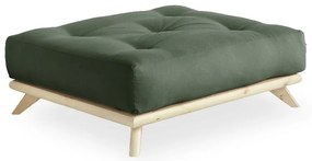 Табуретка за крака Natural Clear/Olive Green Senza - Karup Design