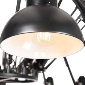 Интелигентна висяща лампа черна 16 светлини регулируема вкл. 16 Wifi A60 - Hobby Spinne