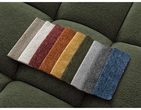 Зелен шенилов сгъваем/с място за съхранение ъглов диван (десен ъгъл/L форма) Everest – Bobochic Paris