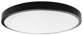 LED Плафон за баня LED/24W/230V 3000K IP44 Ø 29,5 см черен