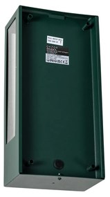 Външна стенна лампа тъмно зелена със сензор за здрач IP44 - Rotterdam