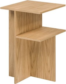 Нощно шкафче от декор от дъб с рафтове в естествен цвят Atik – noo.ma