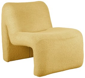 Кресло от букле в цвят жълта охра Fuerza – Leitmotiv