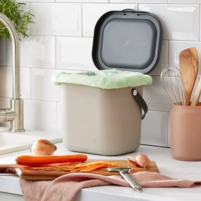 Светлокафяв контейнер за компостируеми отпадъци 6 l Albula – Rotho