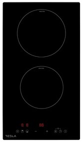 Стъклокерамичен плот за вграждане Tesla HI3201MB, 3500W, 9 степени, Таймер, Защита от деца, Индикатор за остатъчна топлина, Черен