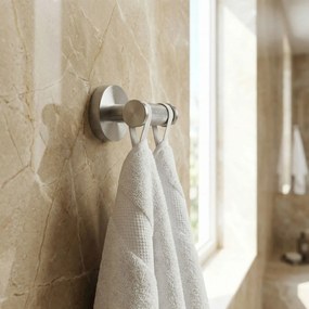 Двойна закачалка 6612 Modern Brush Nickel