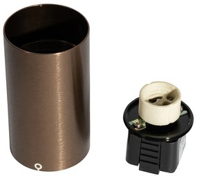 Модерен прожектор тъмно бронз за 1-фазна релсова система за осветление GU10 50mm - Iconic Ruby Honey