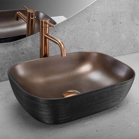 Умивалник за плот Rea Belinda COPPER BRUSH / Black