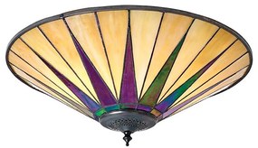 Endon 70240 - Таванно осветително тяло Tiffany DARK STAR 2xE27/40W/230V Ø 49 см