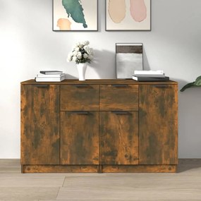 3115817 vidaXL Сайдборди, 2 бр, опушен дъб, 60x30x70 см, инженерно дърво