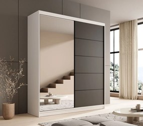 Плъзгащ се гардероб Shelvia 180-Leuko-Мауро