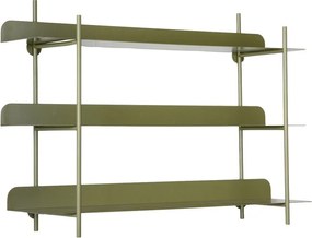 Зелен на няколко нива метален стенен рафт 60 cm Riqueza Tres – PT LIVING