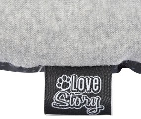 Светлосиво легло за домашни любимци 60x48 cm Graphene – Love Story