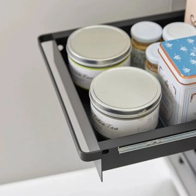 Черен метален допълнителен рафт 30x42 cm Tower – YAMAZAKI