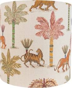 Текстилен абажур многоцветен с животински принт 40/40/40