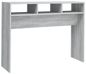 815940 vidaXL Конзолна маса, сив сонома, 105x30x80 см, инженерно дърво