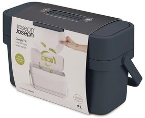 Черен контейнер за компостируеми отпадъци 4 л Compo - Joseph Joseph