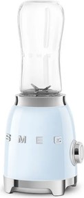 Блендер Smeg PBF01PBEU, 300W, 2x 600 мл, 20000-24000 об/мин, Противоплъзгаща основа, Без BPA, Неръждаема стомана, Пастелно син
