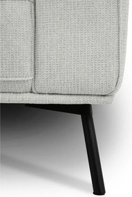 Светлосив шенилов ъглов диван (ляв ъгъл/L форма) Amsterdam – Scandic