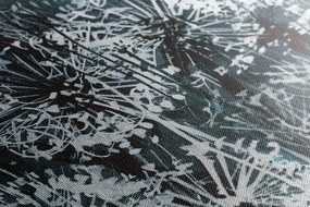 Картина на платно – Глухарче с абстрактни елементи