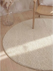 Кремав ръчно изработен вълнен кръгъл килим ø 200 cm Richmond Diana – Ted Baker