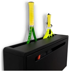 Черна метална накланяща се висяща стойка за обувки Sportiva – Spinder Design