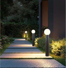 Колонно външно осветително тяло със сензор за движение ø 18 cm Mures – Trio