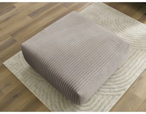 Светлосиво-бежова табуретка от рипсено кадифе Lucien – Bobochic Paris