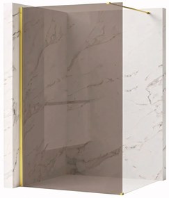 Параван за душ Rea Flexi Brown / Gold 110