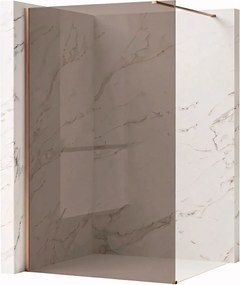 Параван за душ Rea Flexi Brown / Brush Copper 100