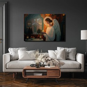 Картина на платно – коледен ангелче