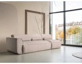 Бежов модулна лежанка (ляв ъгъл) Flex Felix – Miuform