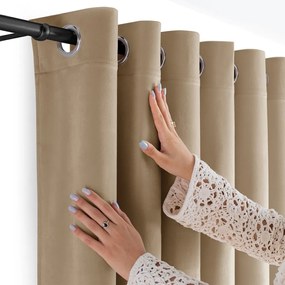 Бежова затъмняваща завеса 265x225 cm Velto – Filumi