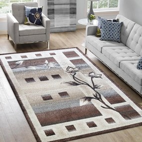Висококачествен холен килим с шарка на цветя Ширина: 120 см | Дължина: 170 см