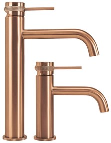 Смесител за мивка Rea  Lungo Grip Brush Copper high