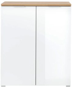 Бял шкаф за обувки в дъбов декор Telde - Germania