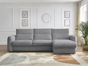 Сив ъглов диван Achille – Bobochic Paris