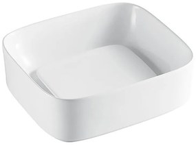 Мивка за баня MAURIO 902W, Inter Ceramic, монтаж върху плот, порцелан, бял, 38х14.5х43см