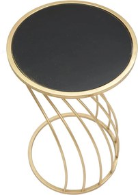 Кръгла странична маса със стъклен плот ø 35 cm Flush - Mauro Ferretti