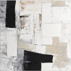 Печатна/с ръчно рисувани елементи върху платно картина 80x80 cm Crown – Bizzotto