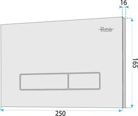 Бутон за тоалетна Rea HD K011A-Q и Slim 024N Titan