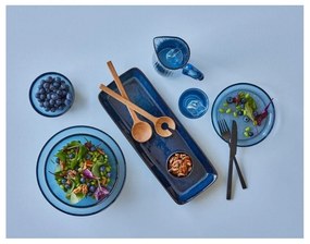 Поднос за сервиране керамична тава 14x38 cm Gastro Dark Blue/Black – Bitz