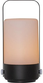 LED фенер в черно и бежово, височина 19 см Flame - Star Trading